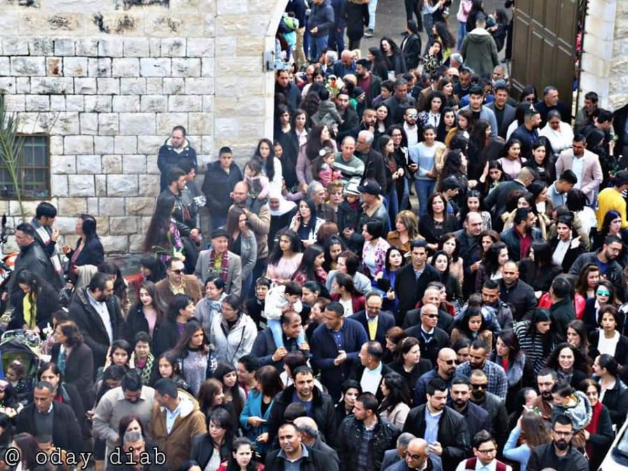 خاص/صور: الاحتفال بأحد الشعانين في بلدة الزبابدة جنوب شرق جنين 